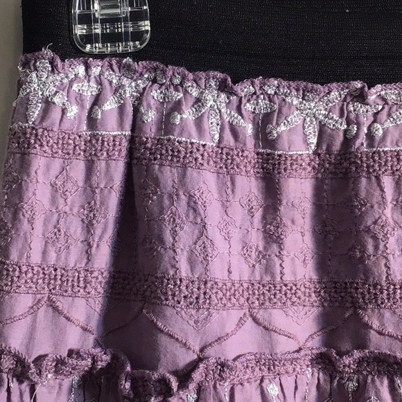 Lilac, free people, mini skirt, Preloved, 100% cotton size small - Picture 2 of 6
